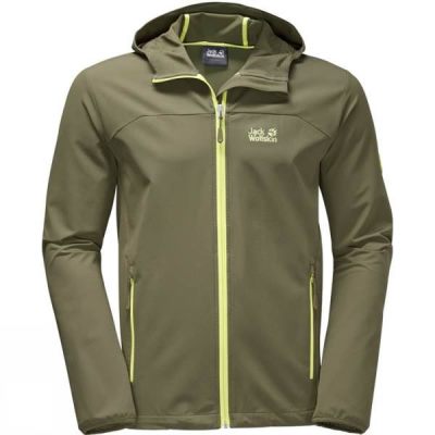 Chaquetas Jack Wolfskin Turbulence Hombre - Verde Oliva / Verde - Chile DBS284705